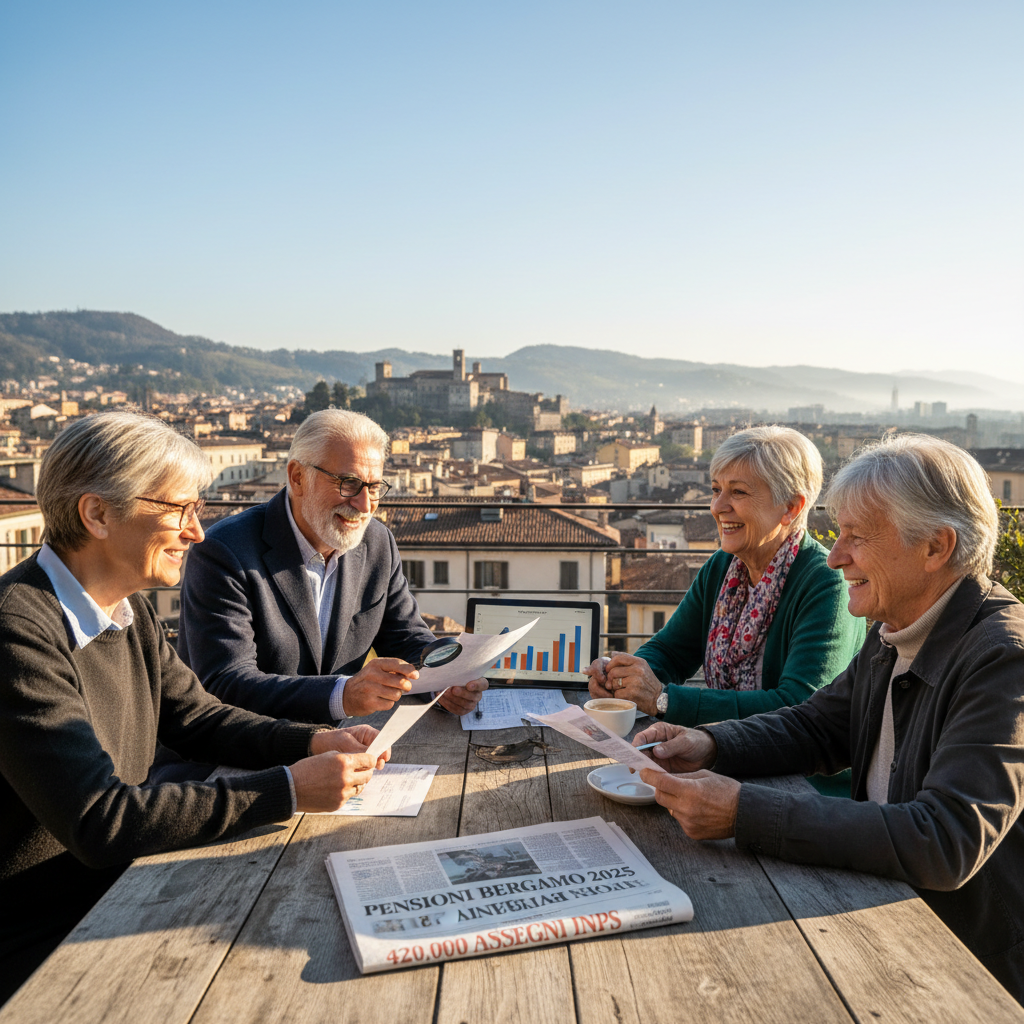 Pensioni Bergamo 2025: la verità su 420.000 assegni Inps