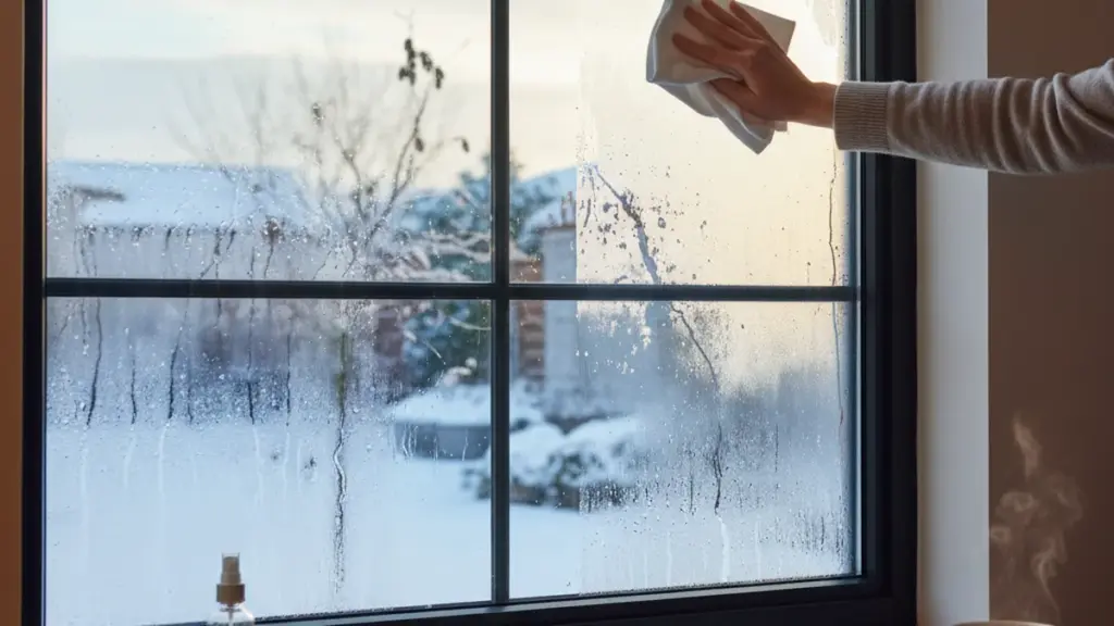 Il trucco sorprendente contro l’umidità invernale sui vetri