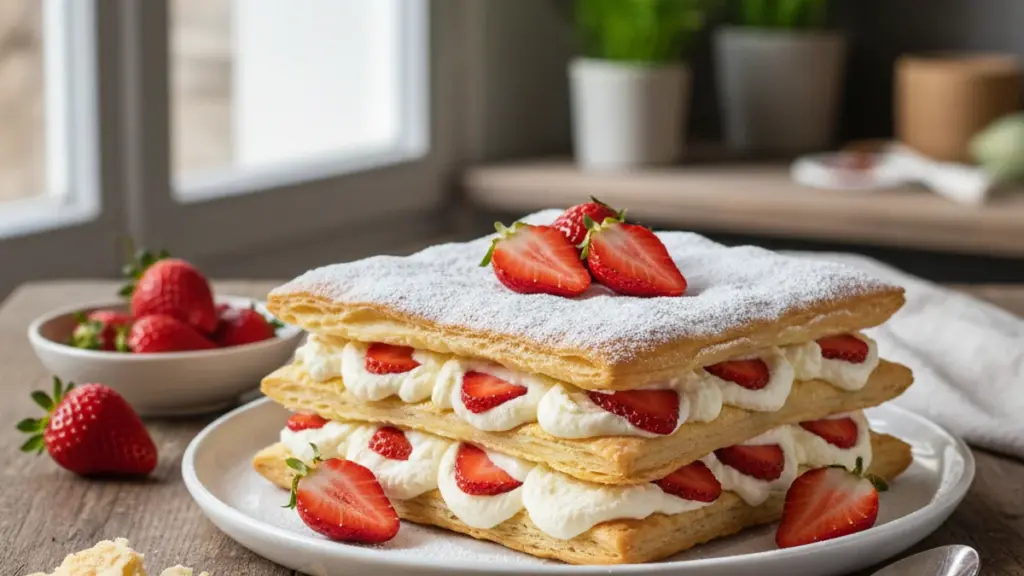 Millefoglie ricotta e fragole: il segreto per un dolce perfetto in 20 minuti