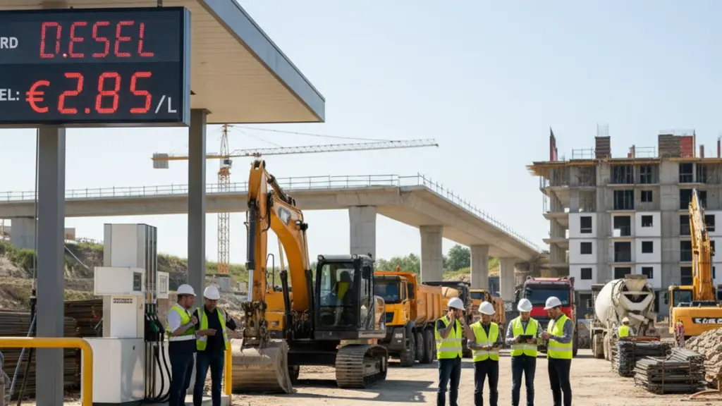 Perché i prezzi record del carburante nell’aprile 2026 devastano le imprese edili