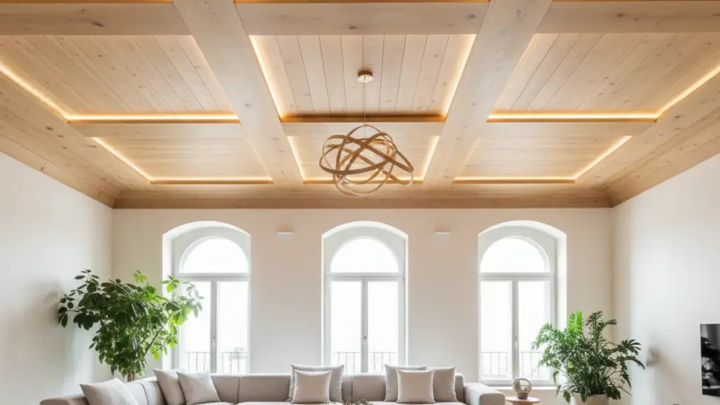 Soffitto bianco addio: il legno cambia tutto